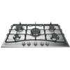 Hotpoint Ariston PRONTA CONSEGNA - SPEDIZIONE IMMEDIATA Piano Cottura da Incasso a Gas 75 cm 5 Fuochi Inox Griglie Smaltate Hotpoint PCN 752 T/IX/HAR