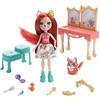 Mattel Enchantimals GYJ05 - Set da gioco reale con bambola Fabrina Fox (circa 15,2 cm) e 1 animale, giocattolo per bambini dai 4 anni in su