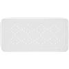 SPIRELLA - Tappeto per Vasca in Schiuma PVC Modello Alaska - Tappeto da Bagno Antiscivolo con Ventose + Fori di Drenaggio Antimuffa - Bianco Neve - 71 X 36 cm