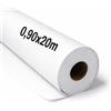 OFITURIA Papel Kraft Bianco - Rollo 0,90x20m - 6 Rotoli - Carta da pacchi e carta da regalo, carta da imballaggio per spedizioni e fai-da-te, resistente e facile da tagliare