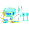Lexibook, Peppa Pig, Set di 7 strumenti musicali (tamburo, maracas, nacchera, armonica, flauto dolce, tromba, tamburello), Giocattolo musicale, Comodo gioco da trasportare, Blu/Giallo, K360PP
