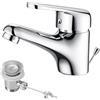 Auralum Rubinetto Bagno Lavabo Scarico a Saltarello con Asta Piletta