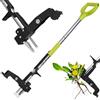 YISSVIC Estirpatore Erbacce Manuale a 4 Artigli in Acciaio Inossidabile con Pedale, Estrattore Radici Telescópico, 108 cm, Impugnatura Antiscivolo Regolabile a D, per Giardino