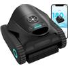 BRINBO C1 Robot Piscina Pareti e Fondo, Doppio Filtro, Autonomia 180 min, 3 Motori, Aspirazione Potente, Controllo App, Aspiratore Piscina Fino a 150 m²,Negro mate