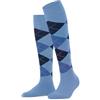 Burlington Marylebone W Kh lana al ginocchio fantasia 1 paio, Calzini lunghi Donna, Blu Cornflower Blue 6554, 36-41