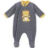 Chicco Tutina In Ciniglia, Con Apertura Davanti Neonato 0-24 mesi, Grigio, 1 mesi, Designed in Italy