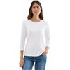 Cecil Maglietta con Struttura a Coste, Colore Bianco, XL