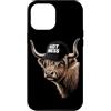 Funny Farm Animal Highland Cow Humor Des Custodia per iPhone 12 Pro Max Hot Mess Divertente Highland Mucca