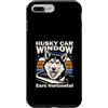 Funny Husky Dog Car Window Meme Humor Custodia per iPhone 7 Plus/8 Plus Husky Auto Finestra Orecchie Orizzontale Divertente Cane Meme