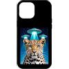 Leopard Party Decorations Leopard Access Custodia per iPhone 12 Pro Max Leopard Print Stuff Leopard Alien UFO Strano Donna Leopardo
