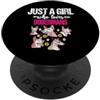 Amanti dei cani da donna Pet Donna solo una ragazza che ama i dobermanns per il PopSockets PopGrip Adesivo