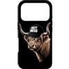 Funny Farm Animal Highland Cow Humor Des Custodia per iPhone 17 Pro Hot Mess Divertente Highland Mucca