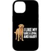 Labrador Retriever Dog Breed Funny Lab D Custodia per iPhone 14 Mi Piace La Mia Ragazza Fedele E Pelosa Giallo Lab Labrador Retriever