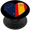 Spain Heritage Apparel Alaska e Spain United in Roots Cuore di Bandiera PopSockets PopGrip Adesivo