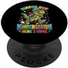 First Day Of School Boys Kids Watch Out Kindergarten Here I Come Dino PopSockets PopGrip Adesivo