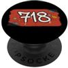 Urban Area Code Streetwear Supply NYC 718 Codice area Graffiti New York Streetwear Grunge PopSockets PopGrip Adesivo