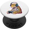 Leopard Party Decorations Leopard Access Leopard Print Stuff Leopard Indossare Occhiali da sole Donna Leopard PopSockets PopGrip Adesivo