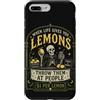 Halloween Lemon Bones Custodia per iPhone 7 Plus/8 Plus Citazione umoristica oscura dello scheletro di limone spettrale