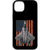F-22 Raptor F22 Raptor Fighter Jet Funny Custodia per iPhone 14 Plus F-22 Raptor Funny USA Flag Graphic