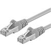 PremiumCord Cavo Patch CAT 6a S/FTP, 10Gbit/s, Cavo Ethernet, LAN, RJ45 Connettori, Flessibile e Robusto, AWG 26/7, Conduttori 100% CU, Grigio, 0,5 m