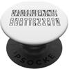 why not? magliette semiserie Orgogliosamente sbattezzato, Sbattezzo Ateismo Anticlericale PopSockets PopGrip Adesivo