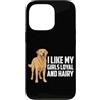 Labrador Retriever Dog Breed Funny Lab D Custodia per iPhone 13 Pro Mi Piace La Mia Ragazza Fedele E Pelosa Giallo Lab Labrador Retriever
