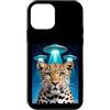 Leopard Party Decorations Leopard Access Custodia per iPhone 12 mini Leopard Print Stuff Leopard Alien UFO Strano Donna Leopardo