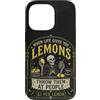 Halloween Lemon Bones Custodia per iPhone 13 Pro Citazione umoristica oscura dello scheletro di limone spettrale