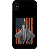 F-22 Raptor F22 Raptor Fighter Jet Funny Custodia per iPhone XS Max F-22 Raptor Funny USA Flag Graphic