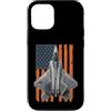 F-22 Raptor F22 Raptor Fighter Jet Funny Custodia per iPhone 12/12 Pro F-22 Raptor Funny USA Flag Graphic