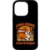 Corgi Energetic Dog Lover Custodia per iPhone 14 Pro Corgi Zoomie non può essere fermato