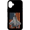 F-22 Raptor F22 Raptor Fighter Jet Funny Custodia per iPhone 16 Plus F-22 Raptor Funny USA Flag Graphic