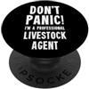 Livestock Trading & Auction T-Shirts Agente zootecnico PopSockets PopGrip Adesivo
