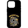 Kids Construction Theme Birthday Boy App Custodia per iPhone 16 Pro 9 ° compleanno ragazzo costruzione escavatore camion