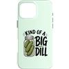 Dill Jar Humor Co Custodia per iPhone 16 Pro Max Divertente barattolo di sottaceti con aneto per amanti dei buongustai, design vintage