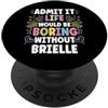 Personal Gift For Women Named BRIELLE BRIELLE Personalized Name Funny Cute Custom BRIELLE Name PopSockets PopGrip Adesivo