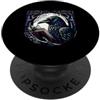 Academic Books Reader And Crow On Books Gotico Raven Leggere Un Libro PopSockets PopGrip Adesivo