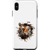 Apex Predator Art Custodia per iPhone XS Max Potente tigre emergente effetto muro incrinato