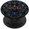 Belle Epoche Bugs Teschio di falena con testa di morte, elegante, gotico, Halloween PopSockets PopGrip Adesivo