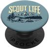 Outpost Scouting Gear by Giant Step Desi Scout Life Camping Retro Scouting Graphic PopSockets PopGrip Adesivo