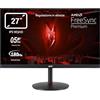 Acer Nitro XV271UM3bmiiprfx, Monitor Gaming PC 27, Display IPS WQHD, 180 Hz, 0,5 ms, FreeSync Premium, HDMI 2.0, DP 1.2, ZeroFrame, Speaker Integrati, Regolazione in altezza, Cavi DP, HDMI Inclusi