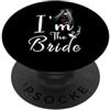 Vows and Vibes Custom Elegante Damigella d'onore celebrazione grafica PopSockets PopGrip Adesivo