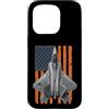 F-22 Raptor F22 Raptor Fighter Jet Funny Custodia per iPhone 15 Pro F-22 Raptor Funny USA Flag Graphic