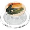 Evening Horizons Vintage Golf Tramonto Fairway giocatore Weekend Scena PopSockets PopGrip per MagSafe