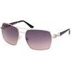 GUESS Guess Occhiali - Modello Gu00159, Colore Shiny Rose Gold Sunglasses Unisex - Adulto (Pacco da 1)