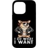Corgi Apparel Custodia per iPhone 14 Pro Max Cool Corgi Biker Giacca In Pelle Divertente