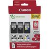 Canon Cartuccia a getto d'inchiostro Canon 2x PG-540CL-541XL Nero/Ciano/Magenta/Giallo 3pz [5224B015]