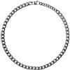 Breil, Collezione Block Chain, Collana Uomo in Acciaio IP Gun, Catena con Doppia Finitura Lucida e Satinata, Chiusura a Moschettone, Lunghezza Regolabile 47-52 cm, Idea Regalo Uomo