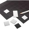 magnets4you - Piastrine magnetiche autoadesive quadrate, 60 pezzi | 30 x 30 mm | Piastrine magnetiche per fai da te o ufficio e scuola