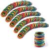 Nasxkji 600 elastici colorati in gomma, 50 mm x 1,4 mm, per scuola, casa, ufficio, forniture industriali